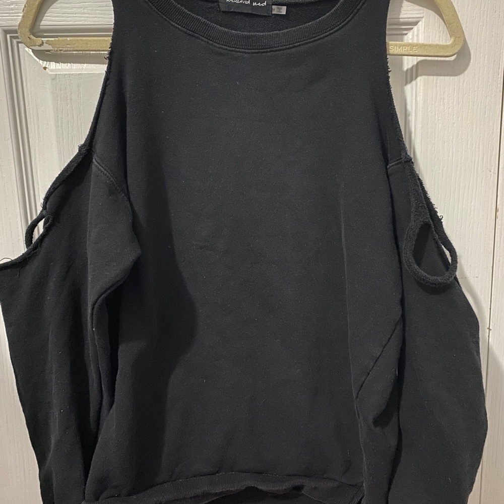 black sweater